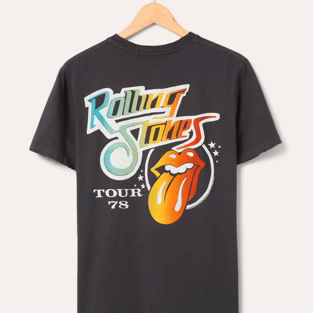 Junk Food Clothing THE ROLLING STONES TOUR '78 VINTAGE TEE - Picture 2 of 2